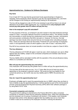 Apprenticeship levy