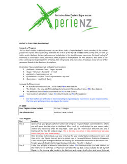 Go Golf in Great Lakes New Zealand Synopsis of Program This 11