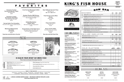 Dinner Menu - King`s Fish House