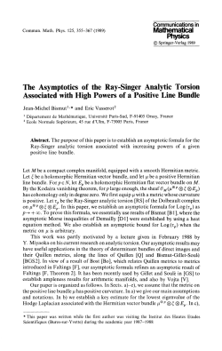The Asymptotics of the Ray-Singer Analytic Torsion