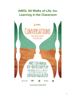 onversations 2013 Curriculum Guide