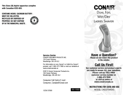 Have a Question? Call Us First! Dual Foil Wet/Dry Ladies Shaver