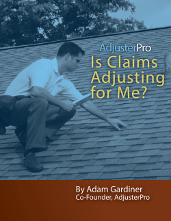 Is Claims Adjusting for Me?