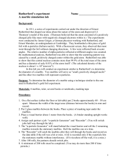 Rutherford Au foil simulation lab