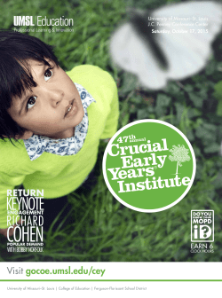 The 47th annual Crucial Early Years® Institute