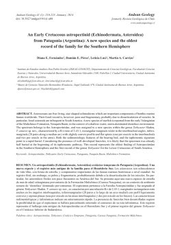 An Early Cretaceous astropectinid (Echinodermata, Asteroidea) from