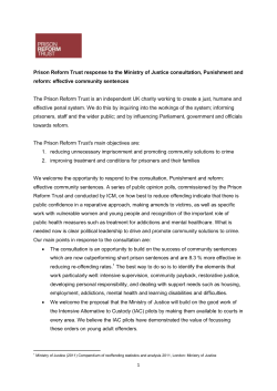 effective community sentences The