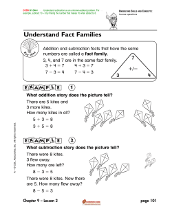 Understand Fact Families