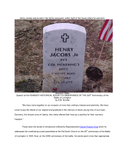 Henry Jacobs - Peabody Public Schools