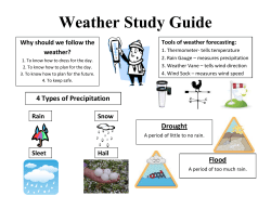 2nd Grade Weather Study Guide