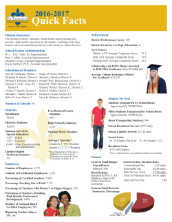 Quick Facts PDF File - St. Tammany Parish School Board