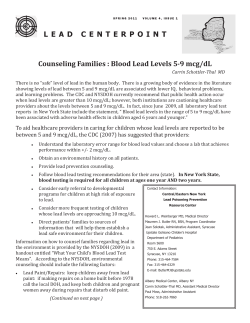 Lead CenterPoint, Spring 2011 - SUNY Upstate Medical University