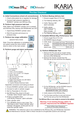 INOmax DS IR Pre-Use