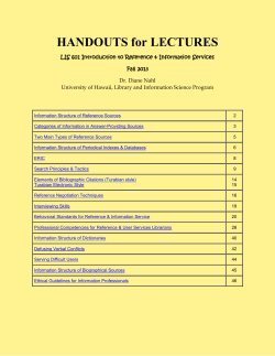 Handouts - University of Hawaii