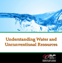 Understanding Water and Unconventional Resources