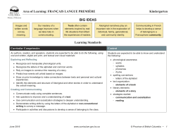 big ideas - BC Curriculum - Province of British Columbia