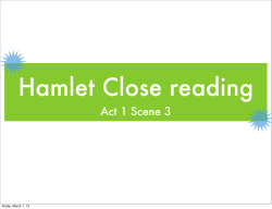 Act 1 Scene 3 - Science Leadership Academy