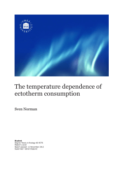 The temperature dependence of ectotherm consumption