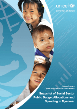 Snapshot of Social Sector Public Budget Allocations and
