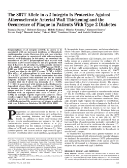 The 807T Allele in 2 Integrin Is Protective Against
