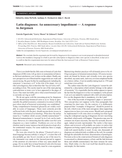 Latin diagnoses - International Association for Plant Taxonomy