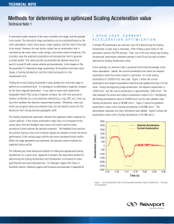 Scaling Acceleration - Newport Corporation