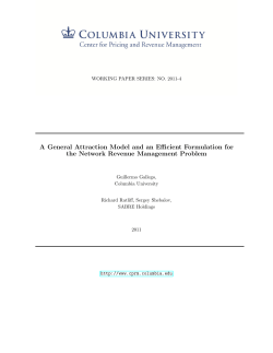 A General Attraction Model and an Efficient Formulation for the