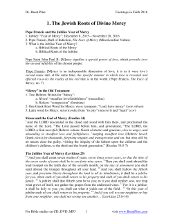 1. The Jewish Roots of Divine Mercy