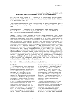 1 Difference in CD22 molecules in human B cells and