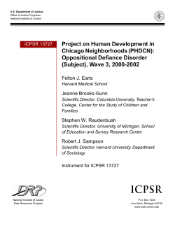 (Subject), Wave 3 - icpsr