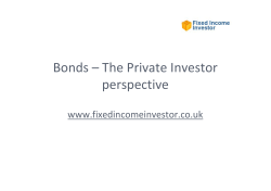 Bonds &ndash; The Private Investor perspective