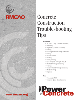 Concrete Construction Troubleshooting Tips
