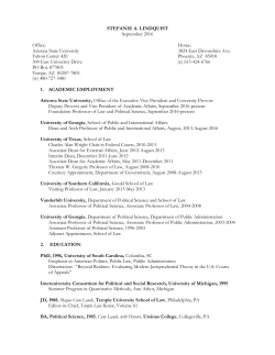 Curriculum Vitae - ASU People Search