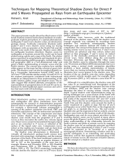 Techniques for Mapping Theoretical Shadow Zones