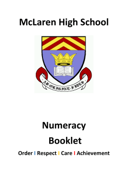 3. Special Numbers - McLaren High School