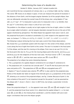Determining the mass of a double star