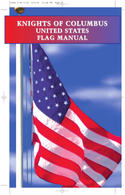 Flag Manual - K of C Assembly 2542