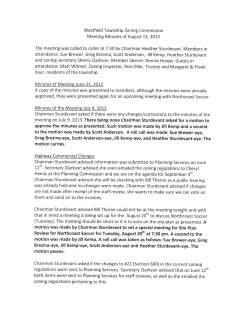 motion passes. - Westfield Township