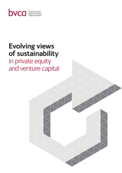 Evolving views of sustainability in private equity and venture
