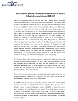 How important was cultural nationalism in the growth of