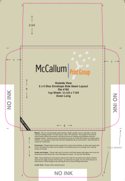 1 3 2-3/4 Outside View 5 x 5 Disc Envelope Side Seam