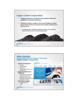 Calgon Carbon Corporation Abby Rubright