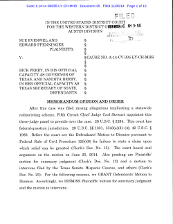 Dismiss - Texas Legislative Council