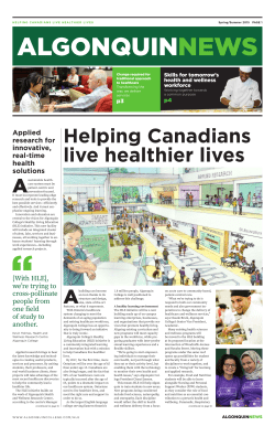 Helping Canadians live healthier lives