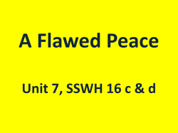 A Flawed Peace