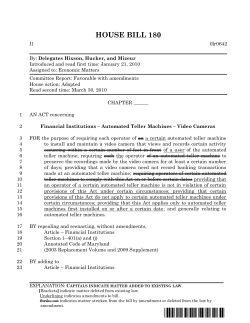 house bill 180 - General Assembly of Maryland