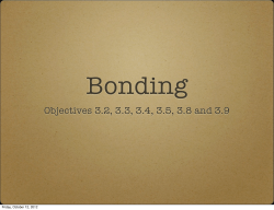 Ionic bonds - Dublin City Schools