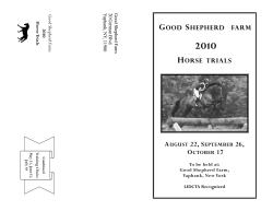 GOOD SHEPHERD FARM HORSE TRIALS