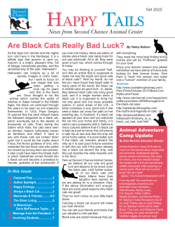 Fall 2015 - Second Chance Animal Center