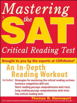 Mastering the *SAT&reg; Critical Reading Test